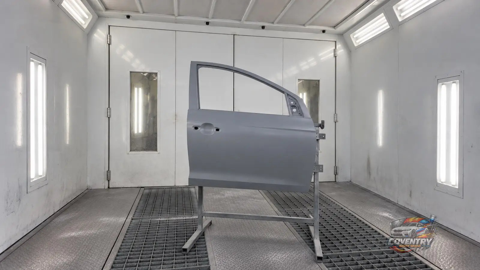 What are the UK environmental rules for car paint spraying?