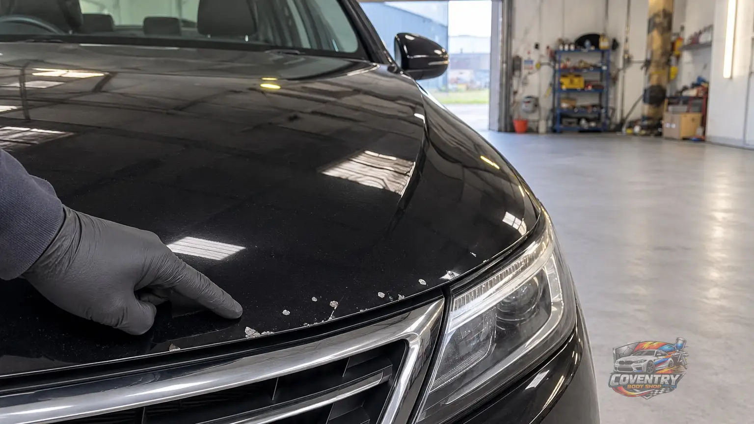 How to Fix Paint Chips on a Black Car