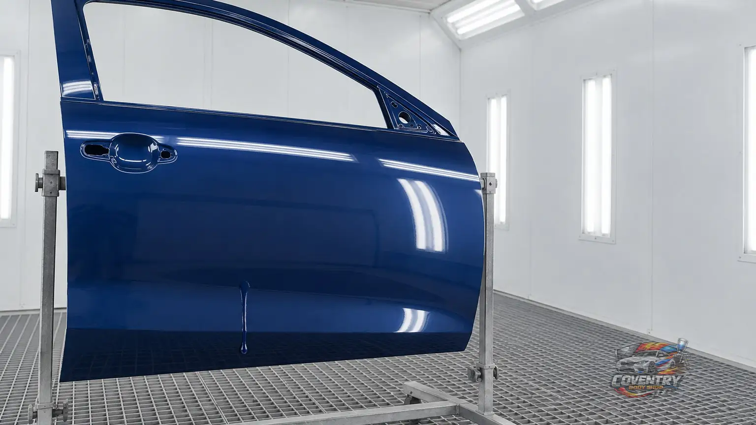 How can you fix a paint run or drip on a car?